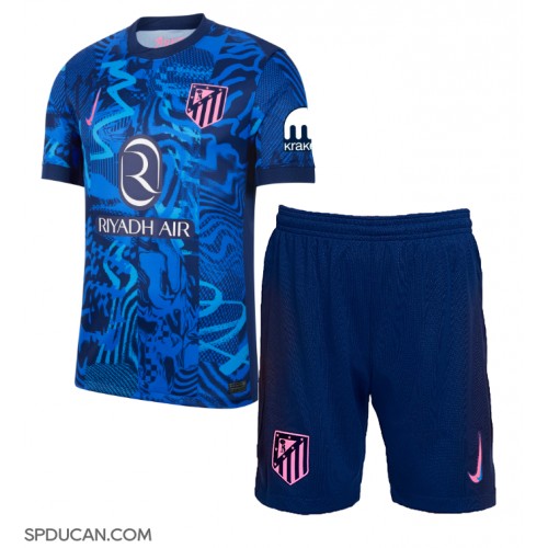 Dječji Nogometni Dres Atletico Madrid Rezervni 2024-25 Kratak Rukav (+ Kratke hlače)